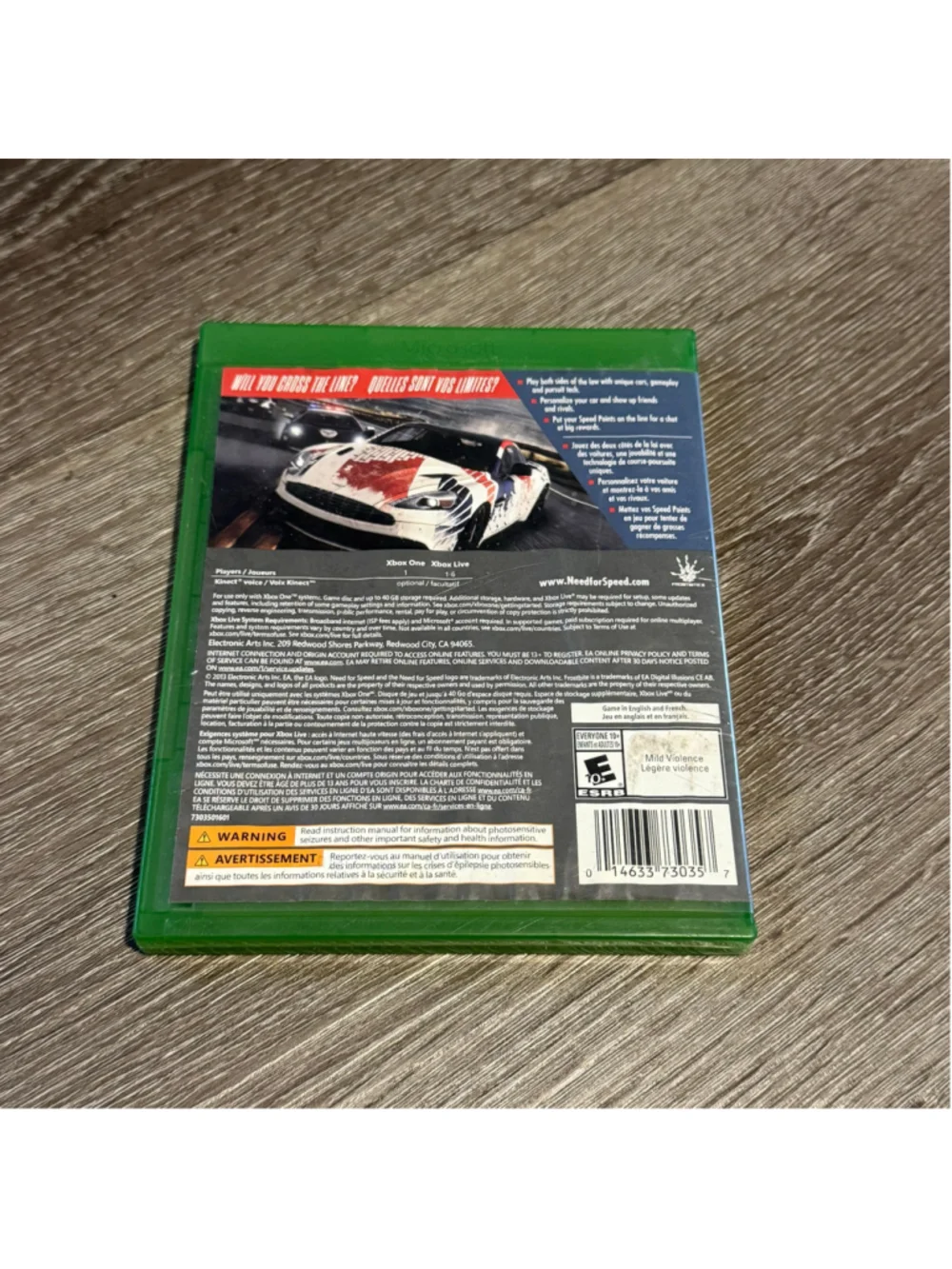 Electronic Arts Need for Speed Rivals Xbox One Video Game cib